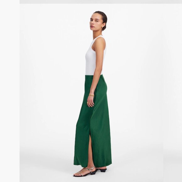 NWT Madewell Satin Maxi Slip Skirt - Picture 5 of 5